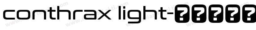 conthrax light字体转换